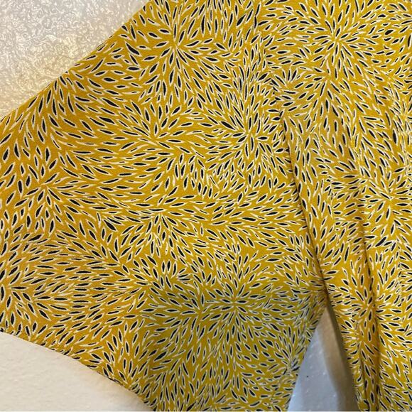 ba&sh BELINA Golden Yellow Floral Ruffle Wrap Dress Curry Lady Dress Size Small - Picture 5 of 10
